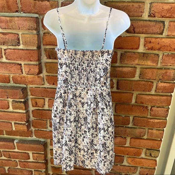 Vila Clothes Sleeveless Linen Blend Dress Floral L - Picture 5 of 8